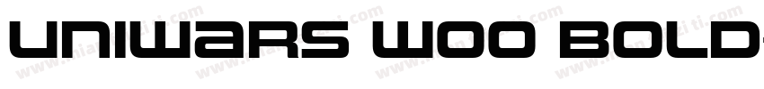 Uniwars W00 Bold字体转换